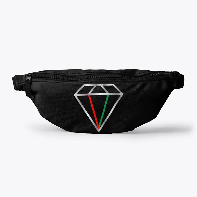 Black Diamond Fanny Pack/Cross Body Bag